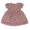 J33827: Baby Girls Lined Party Dress- Dusky Pink (1-2 Years)